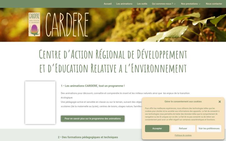Screenshot of cardere.org