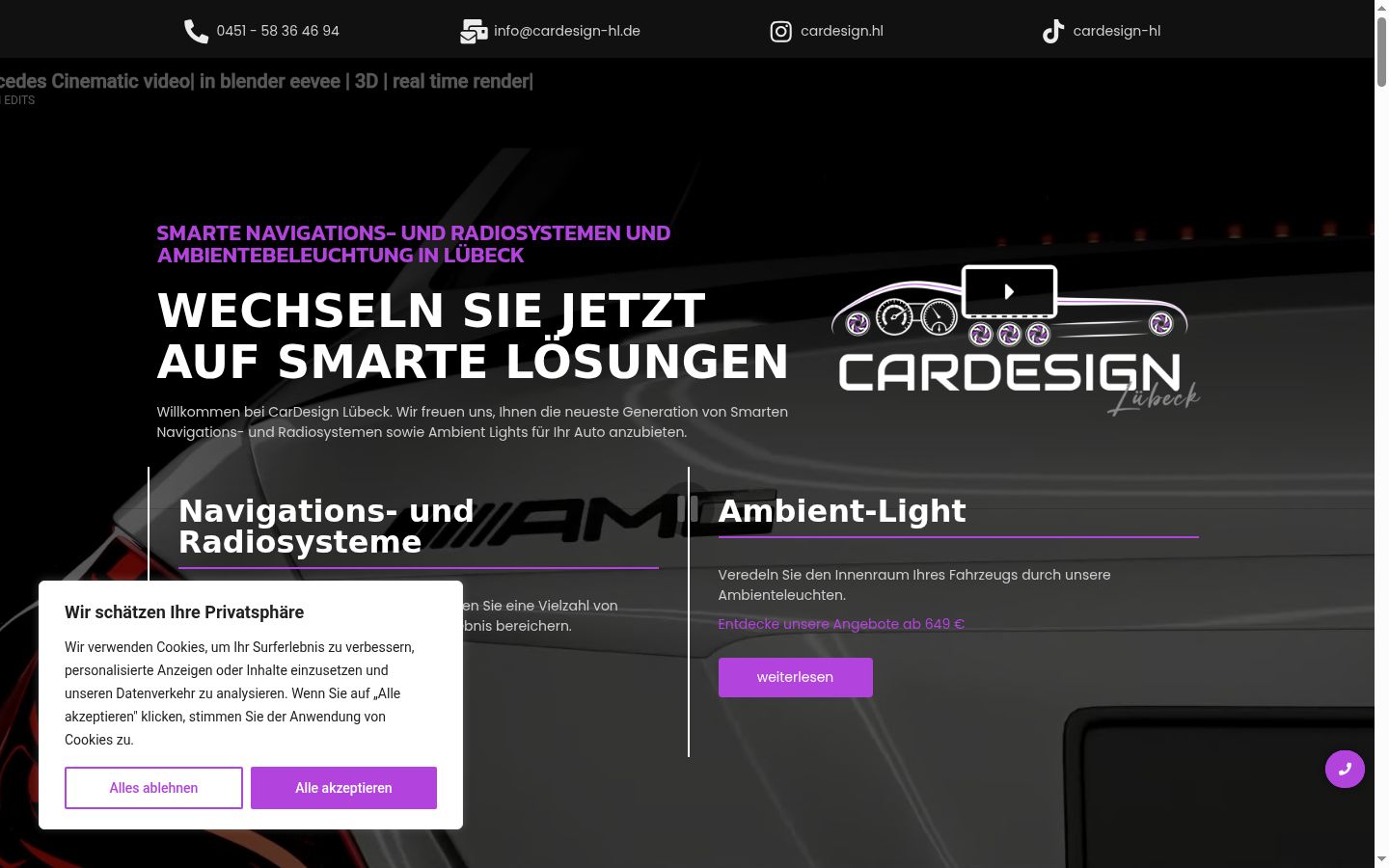 Screenshot tal-banner tal-kunsens muri qabel kwalunkwe interazzjoni