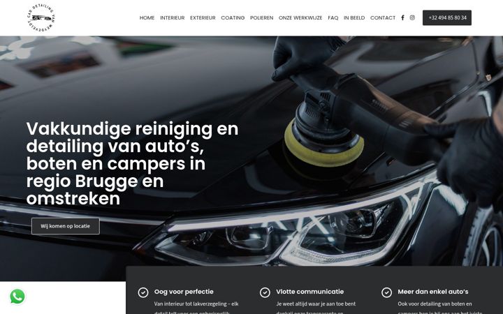 Screenshot of cardetailingvanweydeveldt.be