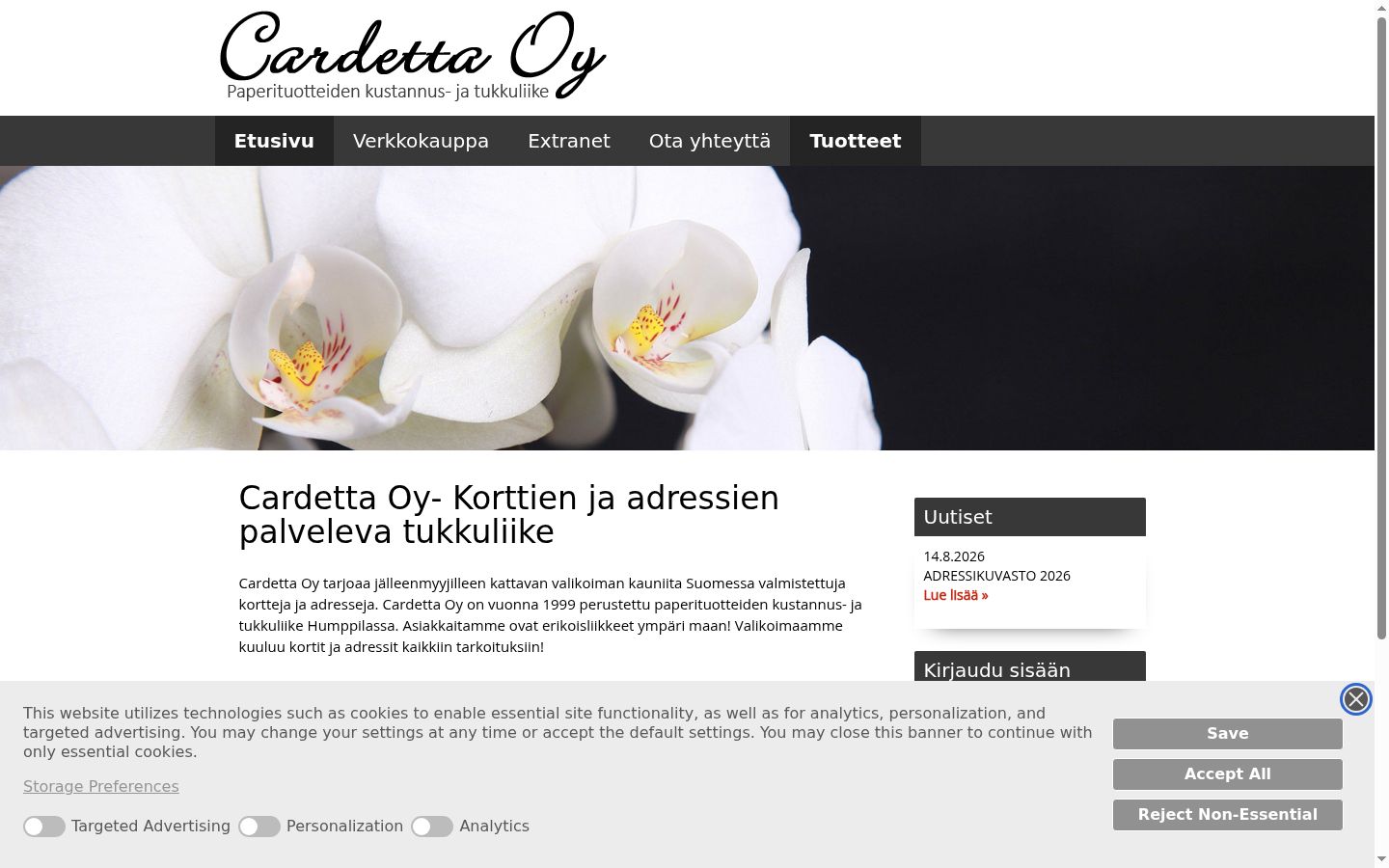 Screenshot van de toestemmingsbanner zoals getoond vóór enige interactie