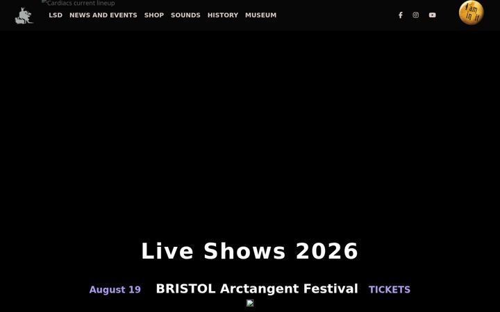Screenshot of cardiacs.com