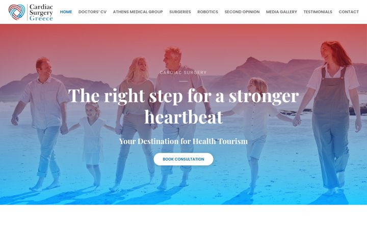 Screenshot of cardiacsurgery-greece.com