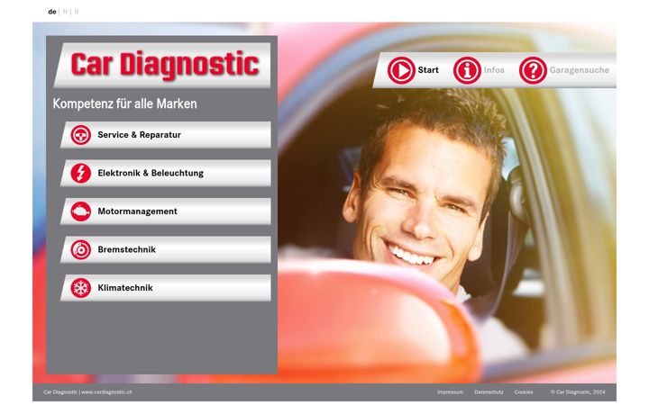 Screenshot of cardiagnostic.ch