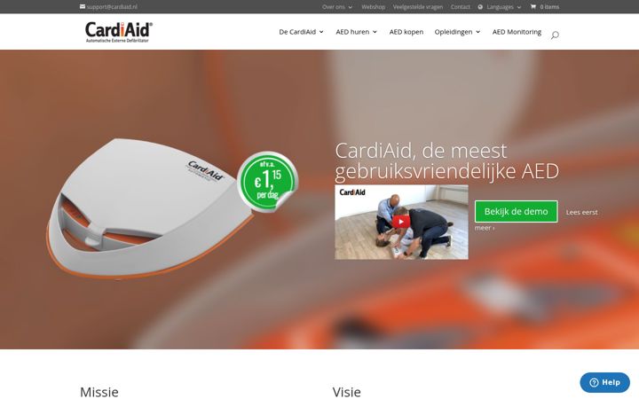 Snimka zaslona za cardiaid.nl