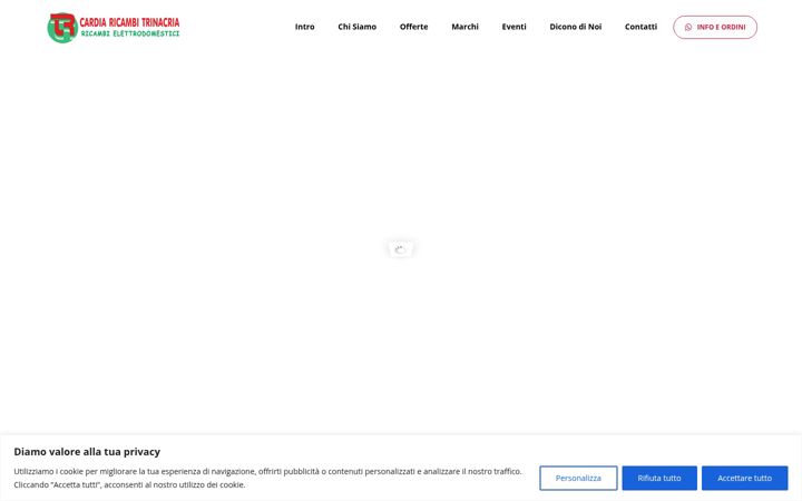 Screenshot of cardiaricambitrinacria.com