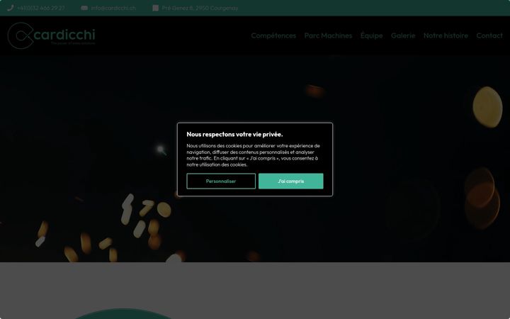 Screenshot of cardicchi.ch
