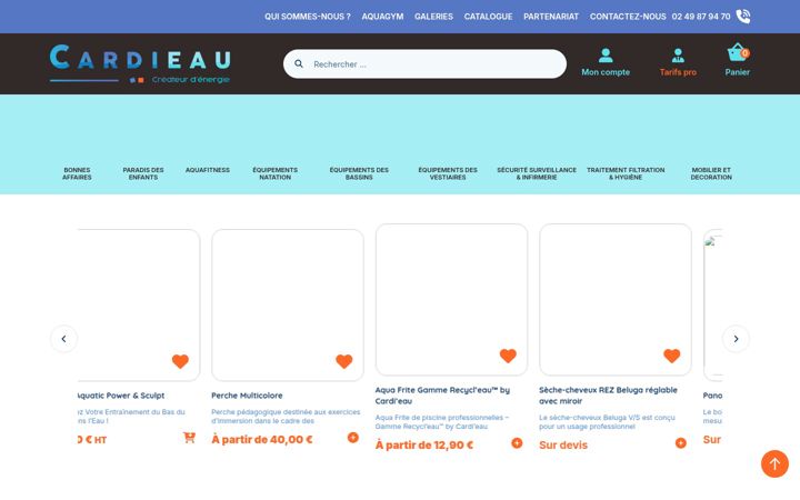 Screenshot of cardieau.com