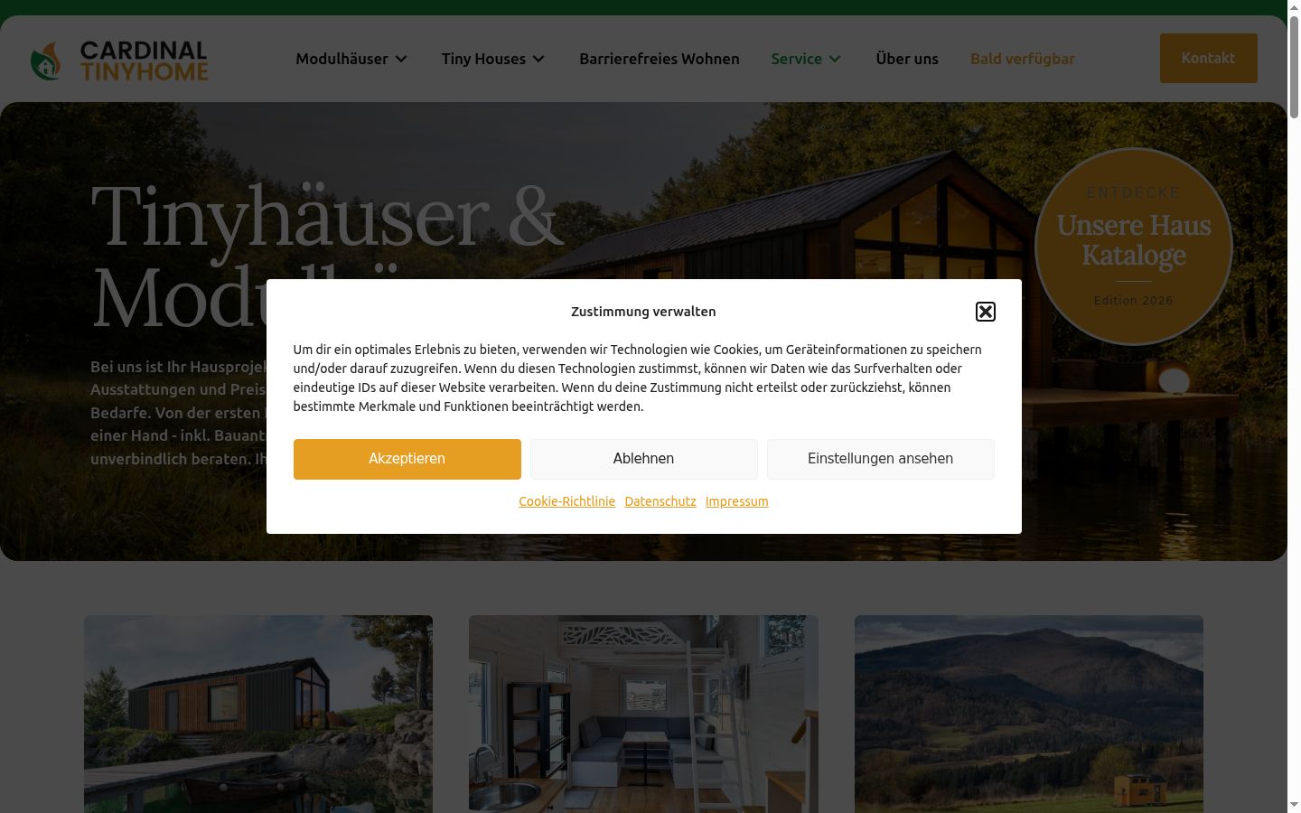 Screenshot tal-banner tal-kunsens muri qabel kwalunkwe interazzjoni