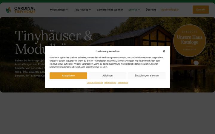 Screenshot ta' cardinal-tinyhome.de