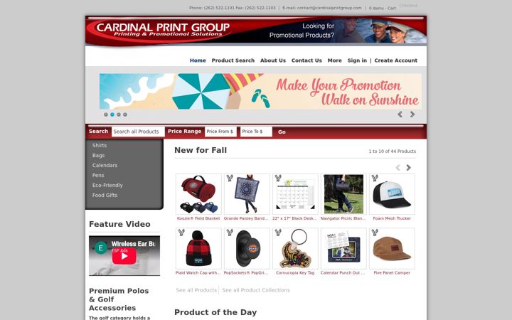 Screenshot of cardinalprintgroup.com