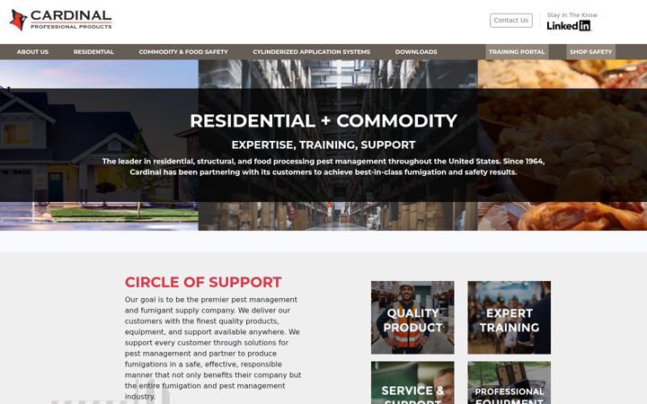 Screenshot of cardinalproproducts.com