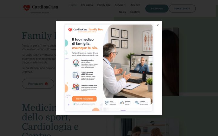 Screenshot of cardioacasa.it
