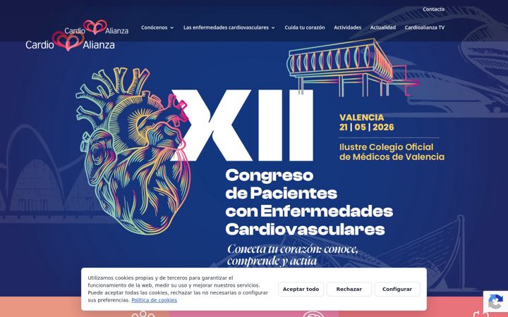 Screenshot of cardioalianza.org