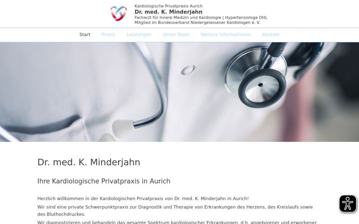 Screenshot of cardioaurich.de