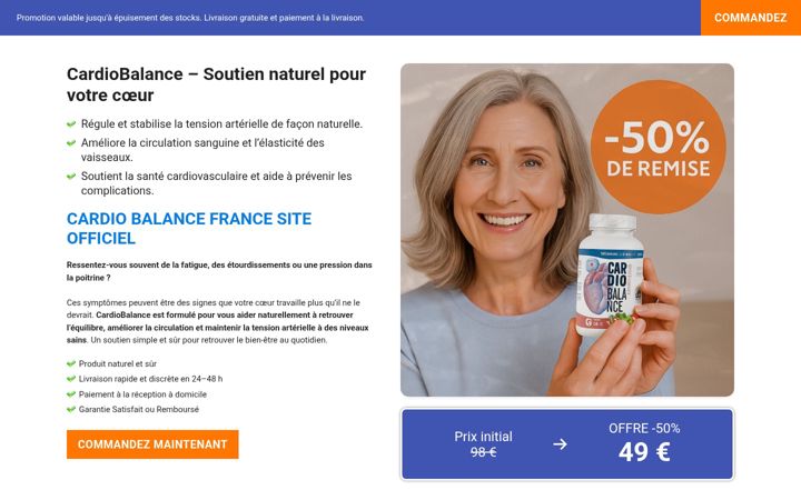 Screenshot of cardiobalancefrance.com