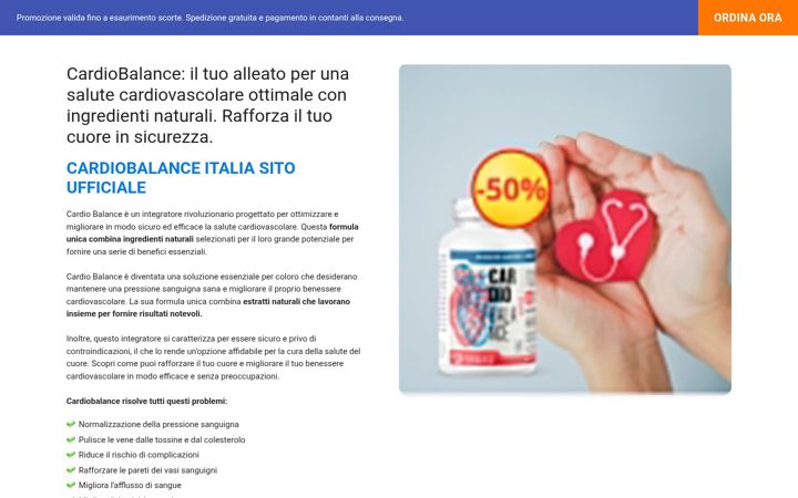 Screenshot of cardiobalanceitalia.com
