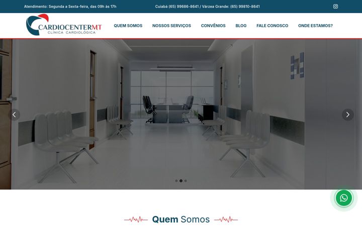Screenshot of cardiocentermt.com.br