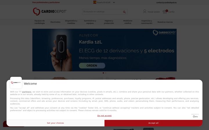 Screenshot of cardiodepot.es