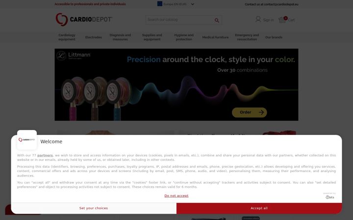 Screenshot of cardiodepot.eu