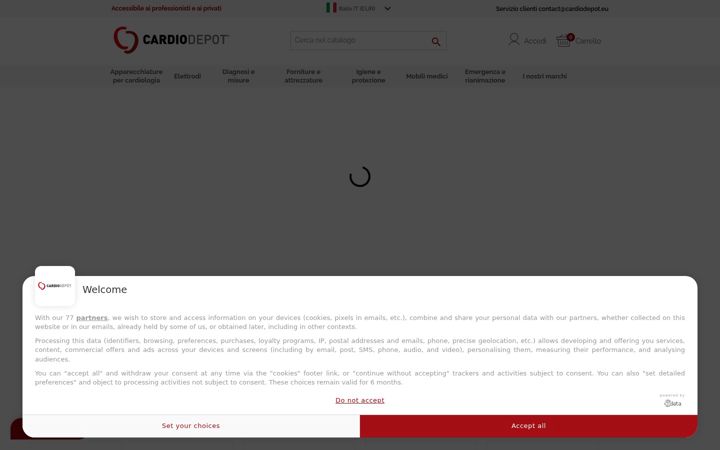 Screenshot of cardiodepot.it