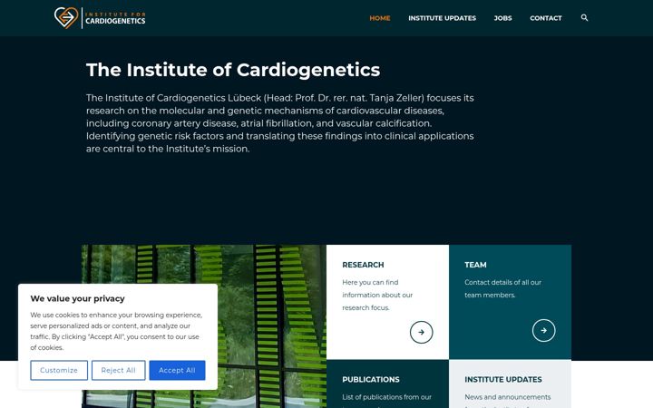 Screenshot ta' cardiogenetics-luebeck.de