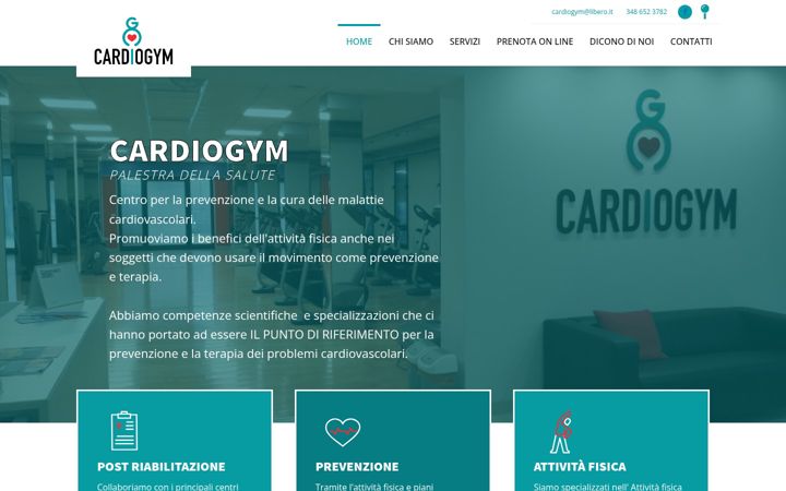Screenshot of cardiogym.it