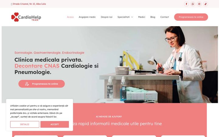Screenshot του cardiohelpteam.ro