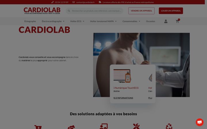 Screenshot of cardiolab.fr