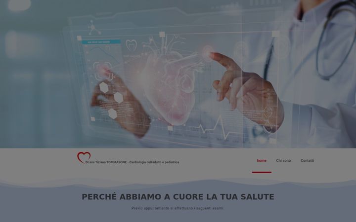 Snímek obrazovky cardiologatommasone.it