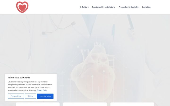 Screenshot of cardiologiadigaetano.it