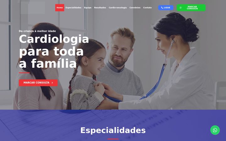 Screenshot of cardiologiaintegrada.com.br