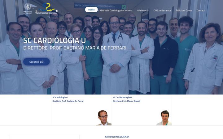 Screenshot of cardiologiamolinette.it