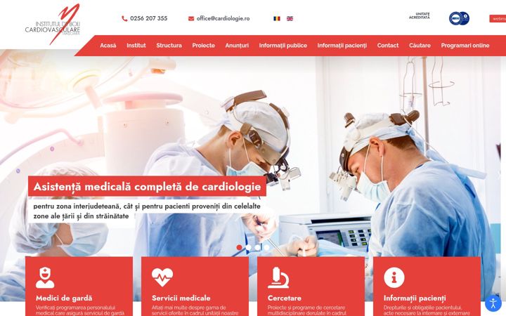 Screenshot of cardiologie.ro