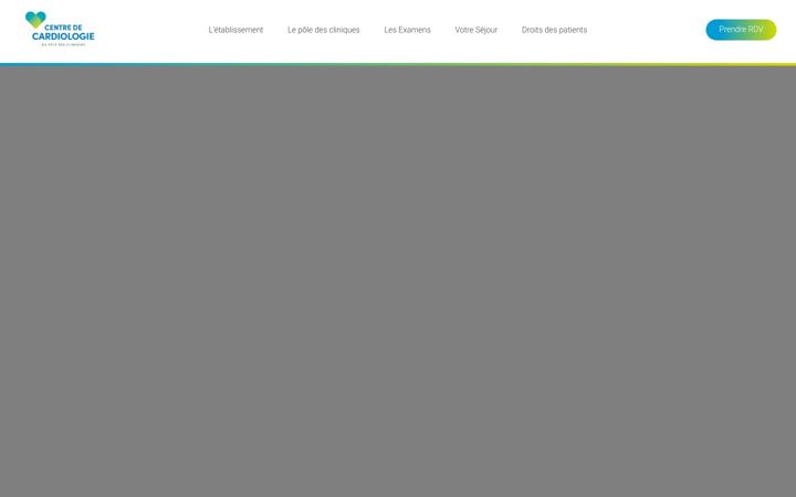 Screenshot of cardiologiepoledescliniques.fr