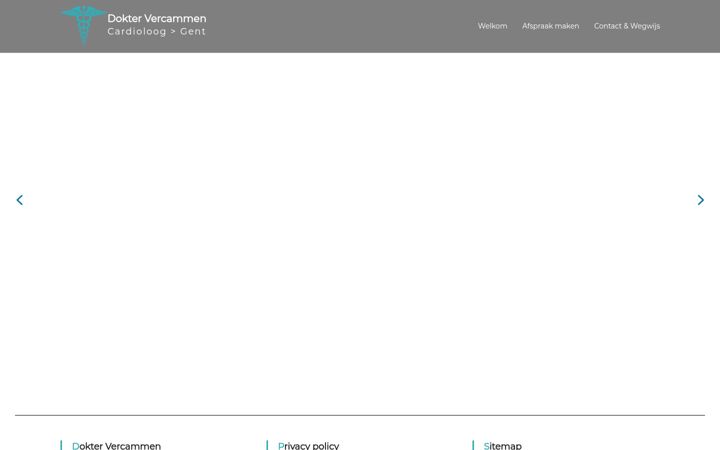 Screenshot of cardioloogvercammen.be