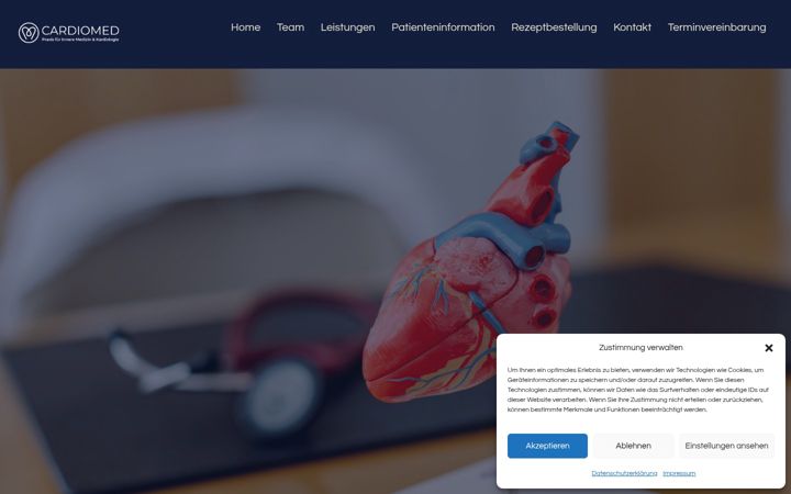 Screenshot του cardiomed-muenchen.de