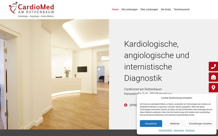 Screenshot του cardiomed-rotherbaum.de
