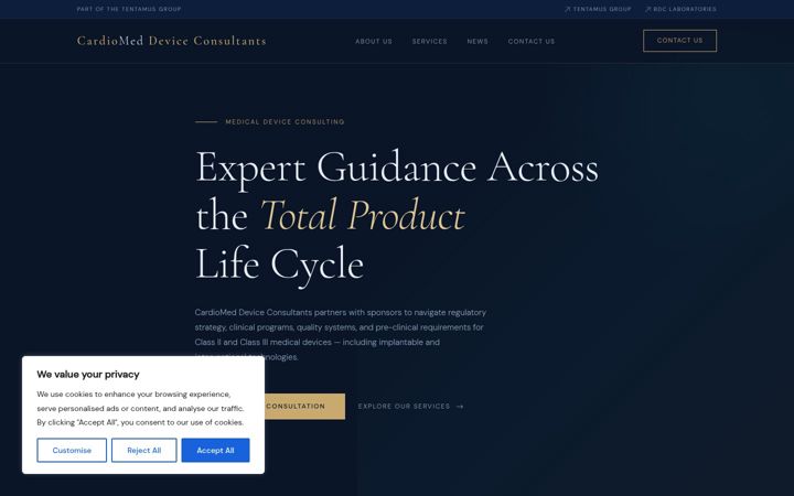 Screenshot of cardiomedllc.com