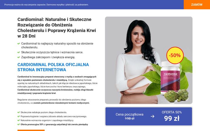 Skærmbillede af cardiominalpolska.com