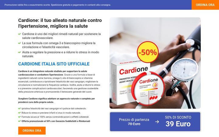 Screenshot of cardioneitalia.com