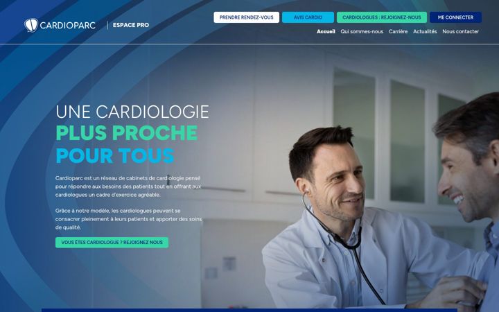 Screenshot of cardioparc-pro.fr