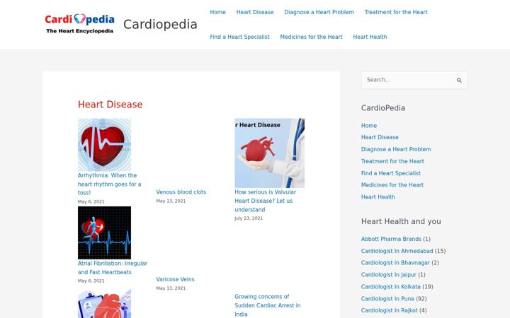 Screenshot of cardiopedia.space