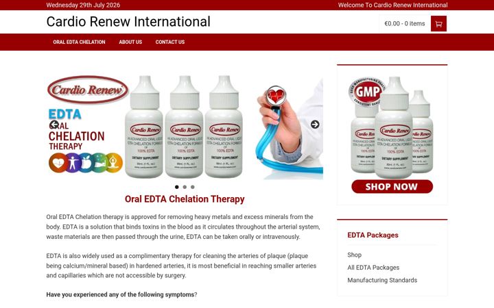 Screenshot of cardiorenewinternational.com