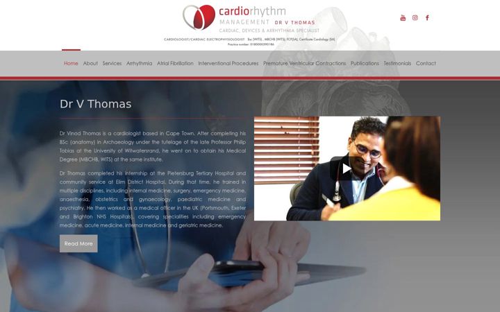 Zrzut ekranu cardiorhythm.co.za