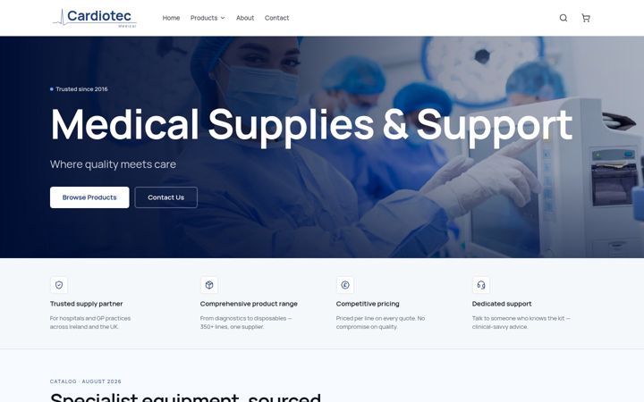 Screenshot of cardiotecmedical.com