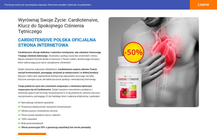 Screenshot of cardiotensivepolska.com