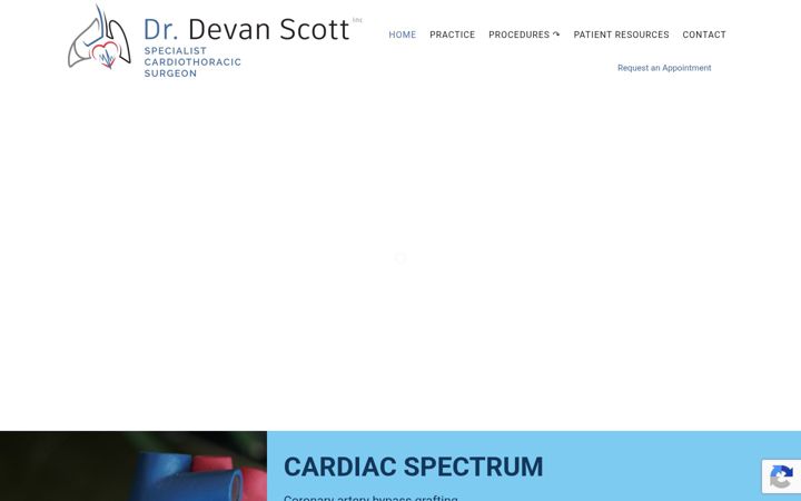 Zrzut ekranu cardiothoracicsurgeon.co.za