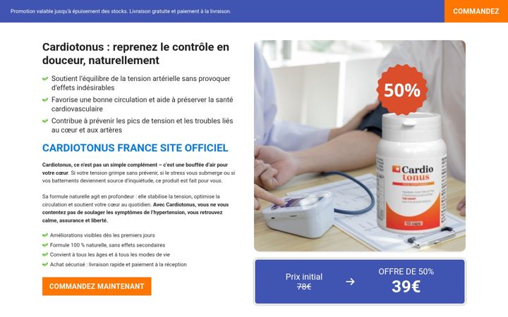 Screenshot of cardiotonusfrance.org