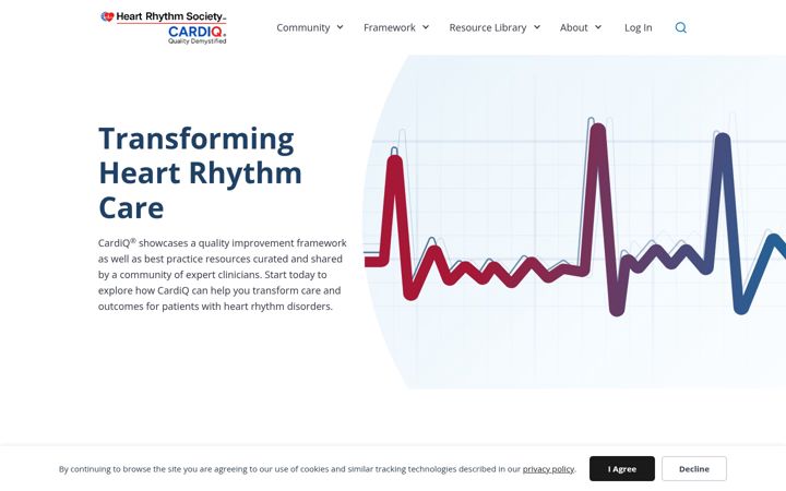 Screenshot of cardiq.org