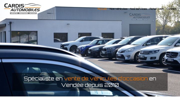 Screenshot stránky cardis-automobiles.fr